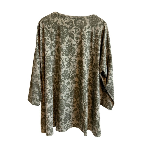 Isaac Mizrahi Womens 3/4 Sleeve Scoop Neck Tunic Size XL Office Career Casual - Picture 2 of 11